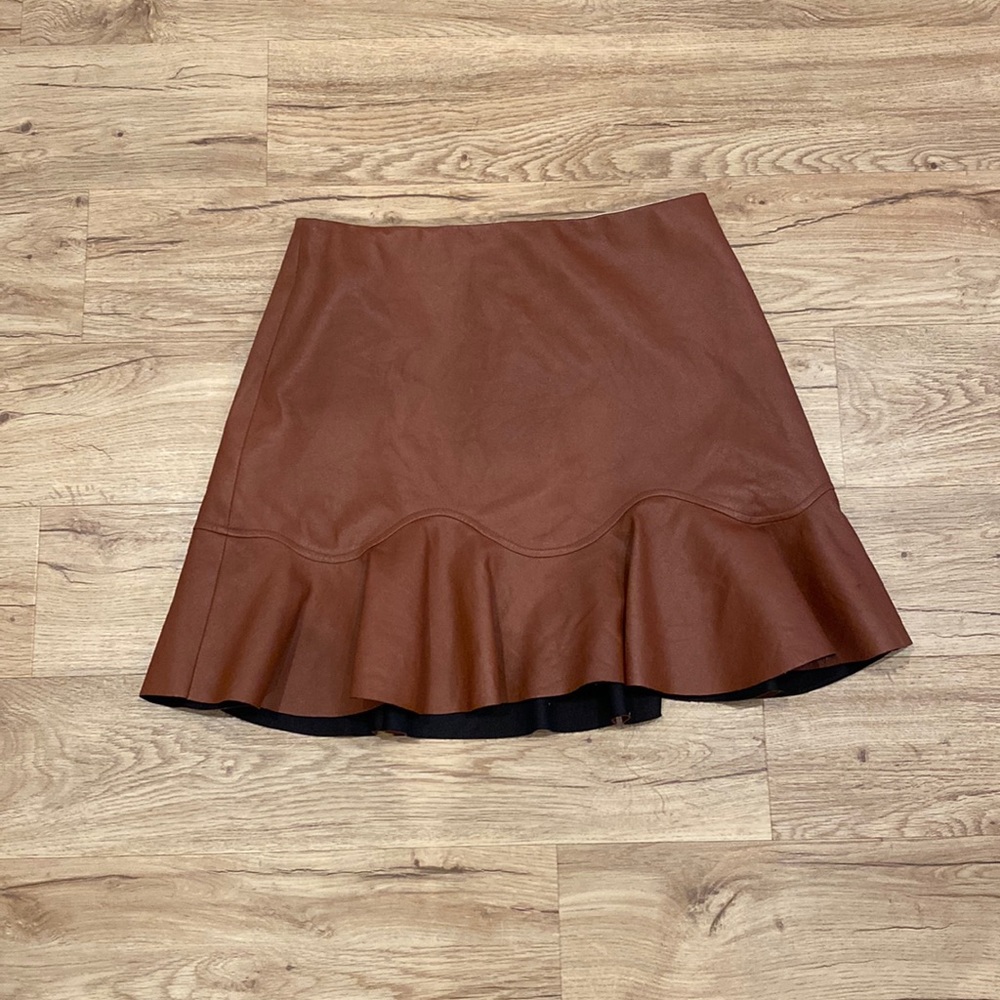 Rebecca Taylor faux leather skirt